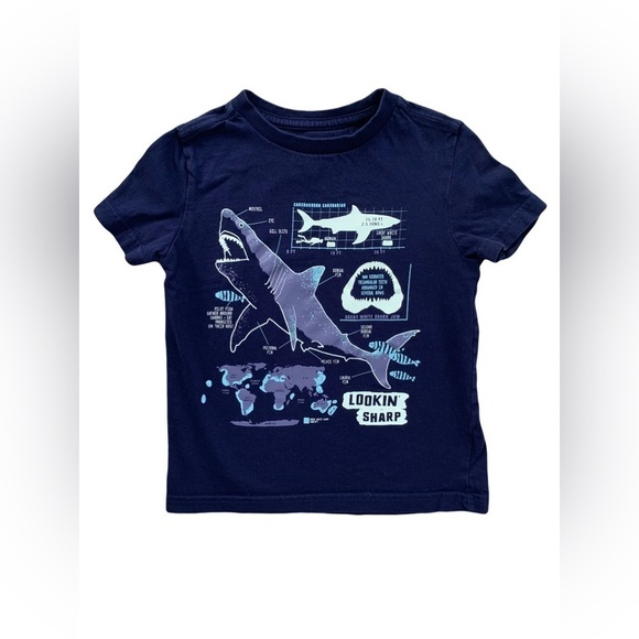 rumi + ryder Other - Rumi + Ryder Size XS, 4-5, Glow In The Dark Shark Tee